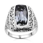 Royal Bali - Prasiolith Ring, 925 Silber (Größe 17.00) ca. 7.94 ct
