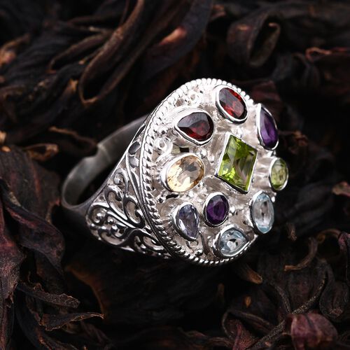 Royal Bali Kollektion- Multi-Edelstein-Ring- 4,77 ct. image number 1