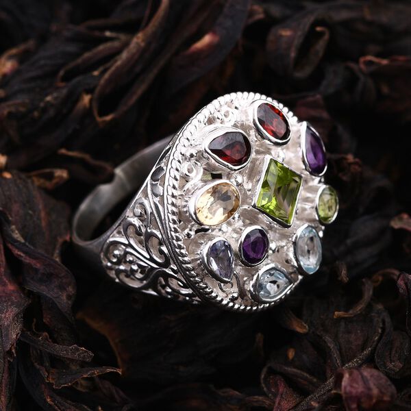 Royal Bali Kollektion- Multi-Edelstein-Ring- 4,77 ct. image number 1