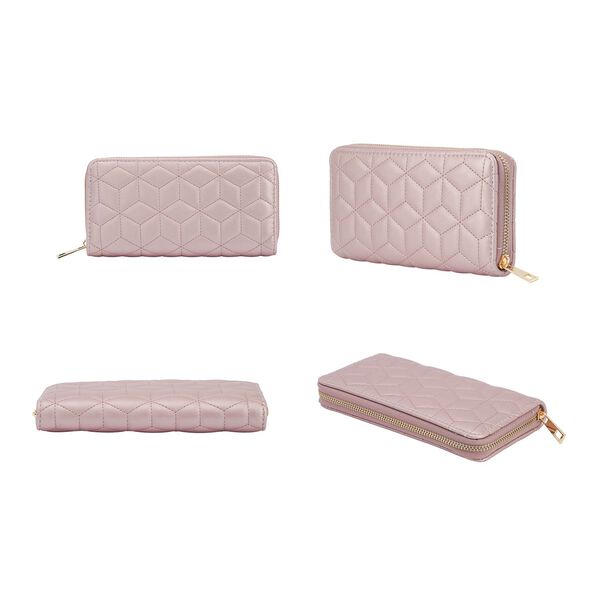 Brieftasche aus Kunstleder, Rosa image number 2