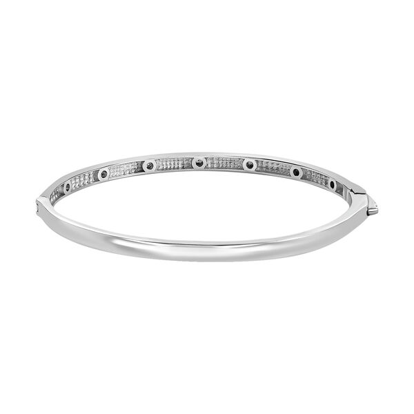 Armreif mit Diamantakzenten in Silberton, 19 cm image number 5