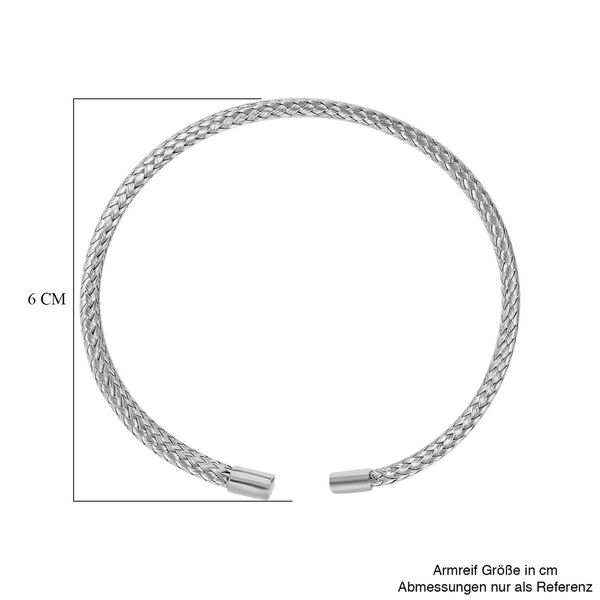 Flexibles Edelstahl Armreif, ca. 12,00g image number 6