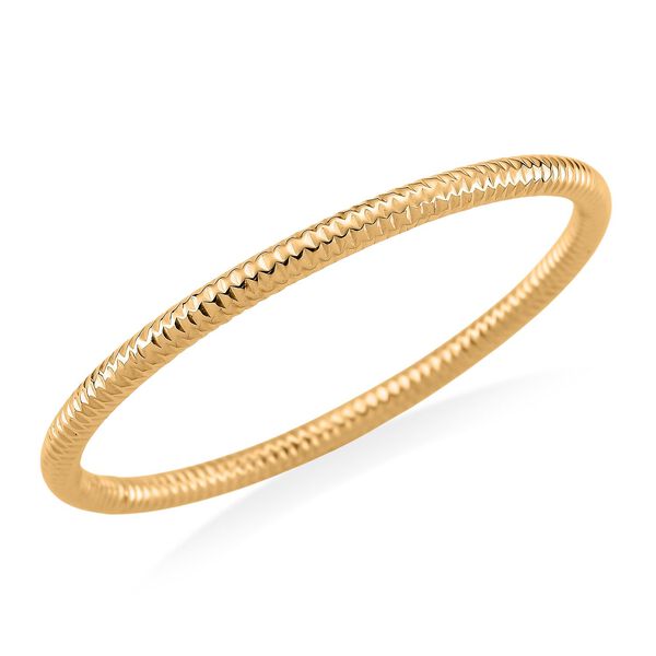 316L Edelstahl IP-Gelbbeschichtung Armreif ca. 20 cm ca. 15,20g image number 2