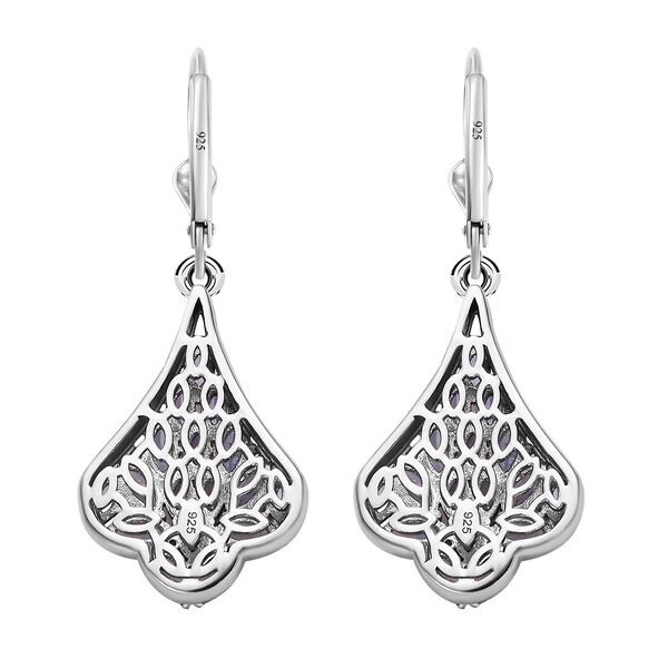 Tansanit Cluster Ohrringe - 4,05 ct. image number 5