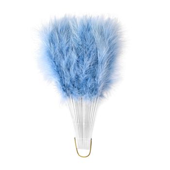 20iger Style Federf&auml;cher, wei&szlig;