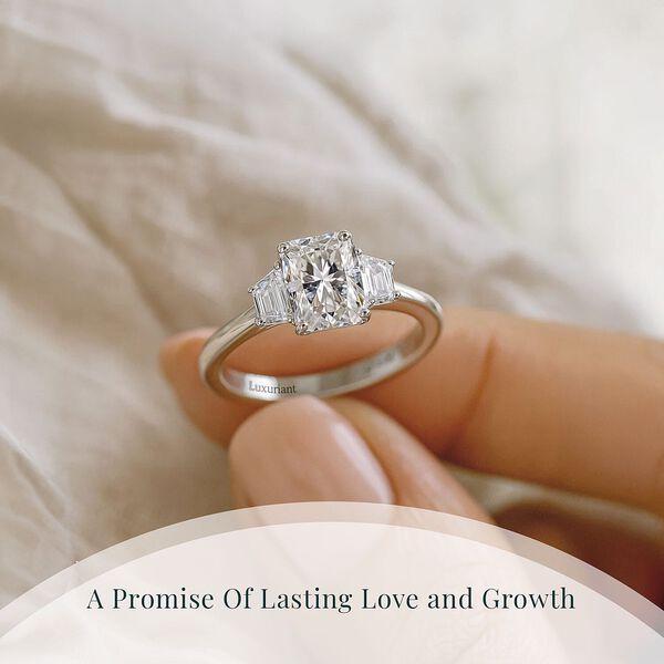 LUXURIANT DIAMOND - Lab Grown Diamant Ring 950 Platin (Gr&ouml;&szlig;e 17.00) (7-8 Werktage Lieferzeit) ca. 2.00 ct image number 5