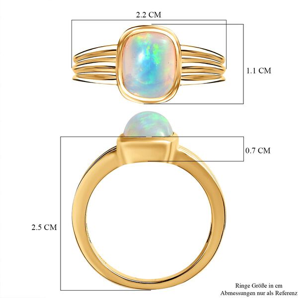 Natürlicher, äthiopischer Welo Opal-Ring - 1,50 ct. image number 7