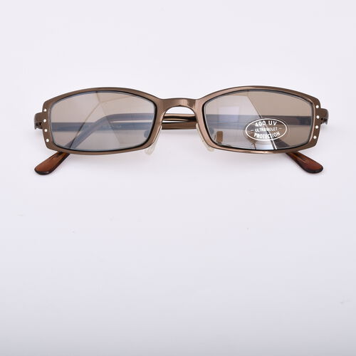 Sonnenbrille mit Kristallen, braun image number 0