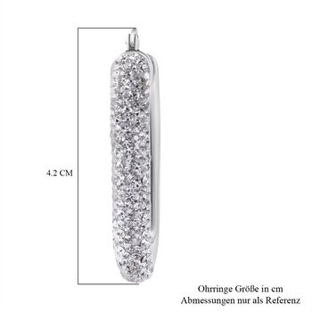 Wei&szlig;e Kristall-Ohrringe - 1,57 ct.