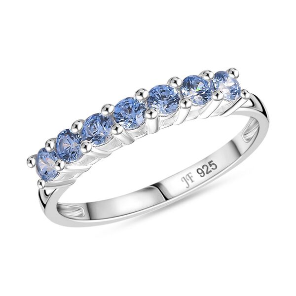 J Francis gefertigt mit SWAROVSKI- Blauer Swarovski Zirkonia Ring image number 4
