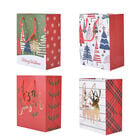 12er-Set Geschenktüten, Weihnachtsmotiv, Größe S (18x10x23 cm), M (32x12x26 cm), und L (31x12x42 cm), Mehrfarbig  image number 1