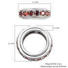 Granat kubischer Zirkonia Spinning-Ring image number 6