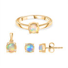 AA Natürlicher, äthiopischer Welo Opal Schmuckset (Größe 21) ca. 2,24 ct.