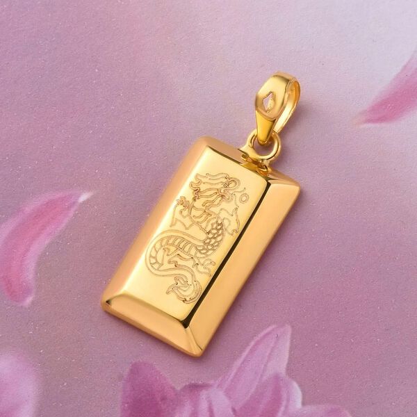 Barren-Anh&auml;nger mit Drachenmotiv in 750 Gold image number 1