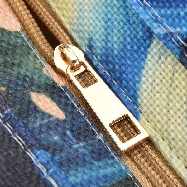 Frida Kahlo und Sternennacht Design Set, Shopper 40x12x35cm und Handy-Umh&auml;ngetasche 20x10,92x1,98cm, Marineblau image number 8