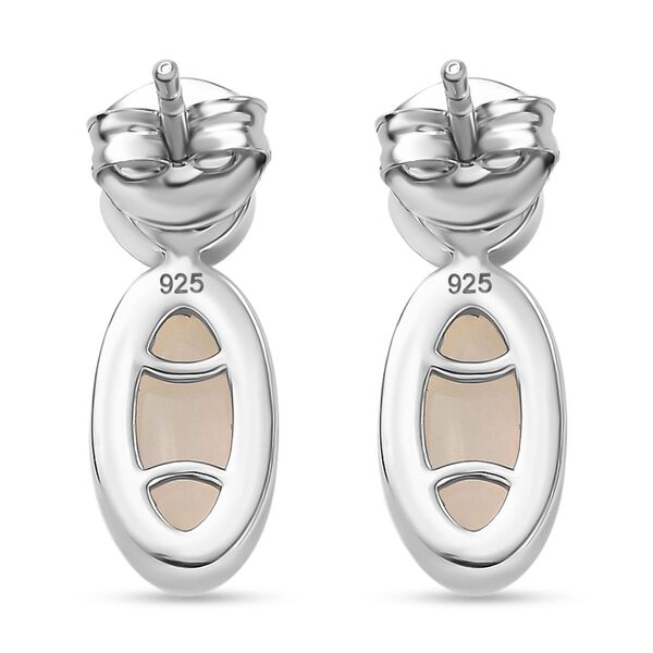 AA Nat&uuml;rliche, &auml;thiopische Welo Opal und Zirkon-Ohrringe - 2,09 ct. image number 5