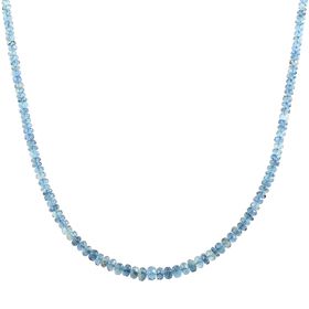 Rhapsody AAAA Santamaria Aquamarin Halskette ca. 45 cm 950 Platin ca. 60,00 ct.