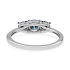 SGL zertifizierter I1-I2 blauer Diamant-Ring - 1 ct. image number 4