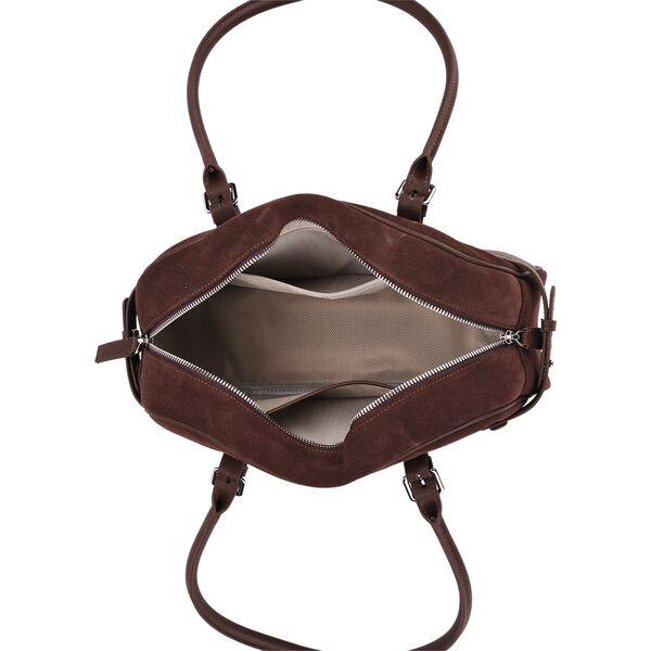 Handtasche aus Echtleder, 35x25x12cm, Dunkelkaffee image number 4