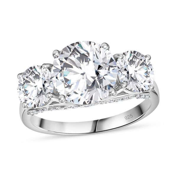 Moissanit Ring - 4,24 ct. image number 3