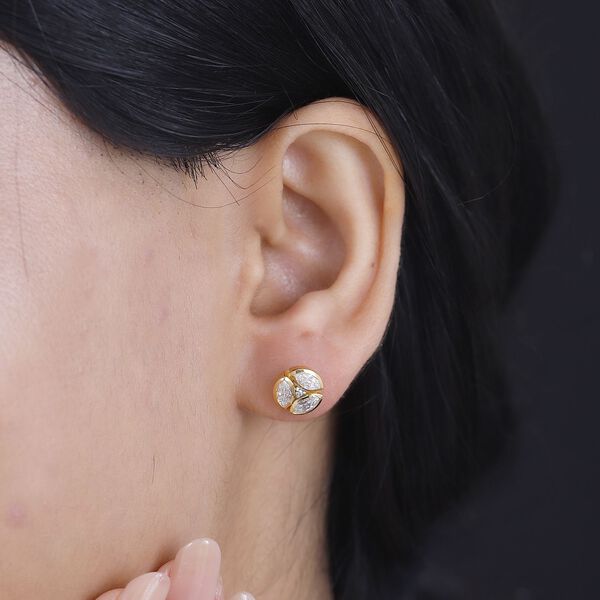 Moissanit Ohrringe, ca. 0,79 ct. image number 3