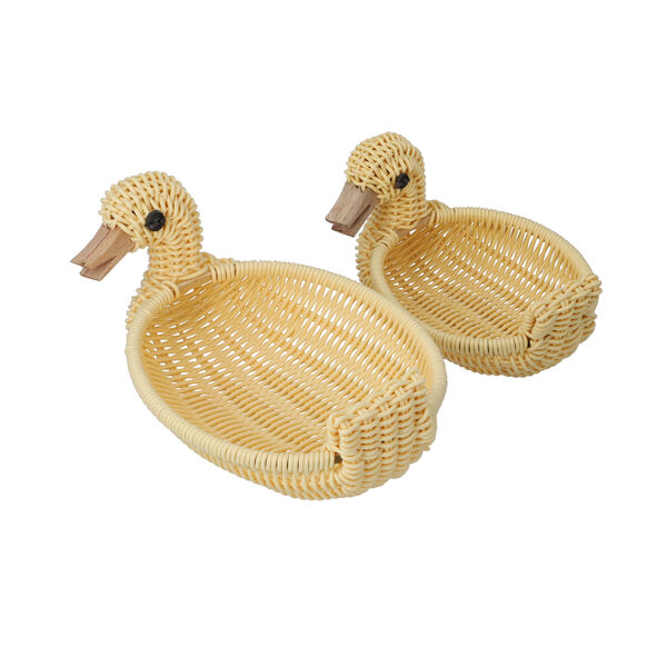 2er-Set Rattan-Korb, Ente image number 2