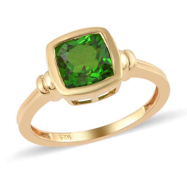 Triplett Quarz Solit&auml;r Ring 925 Silber vergoldet image number 4