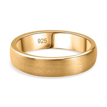 Bandring in 925 Silber mit Gelbgold Vermeil