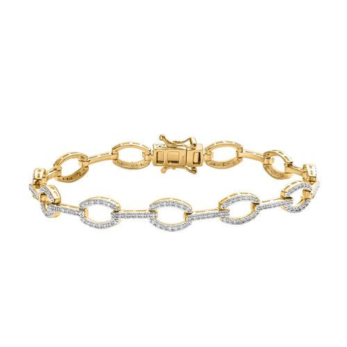 Weißes Diamant-Armband, 19 cm - 1 ct. image number 0