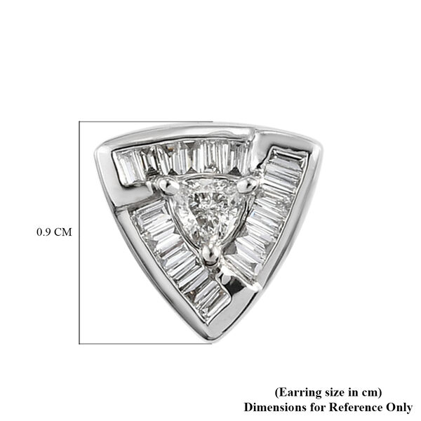 RHAPSODY Diamant-Ohrstecker, zertifiziert VS E-F, 950 Platin ca. 0,50 ct image number 4