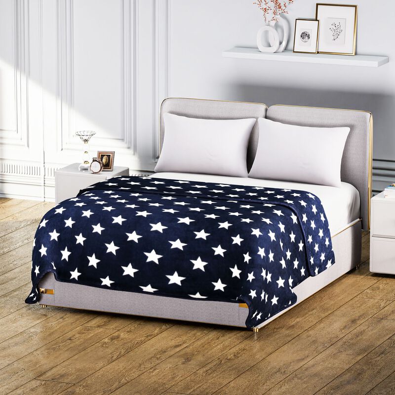 Bedruckte Flanell-Decke,100% Polyester,150x200cm,gestrickt,rot image number 0