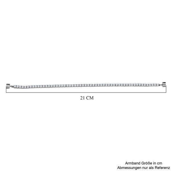 D'Joy Moissanit Armband ca. 20 cm 925 Silber rhodiniert ca. 5,99 ct. image number 4