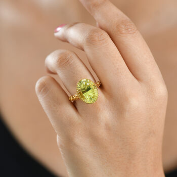 D'Joy AAA Ouro Verde Quarz Ring - 10 ct.
