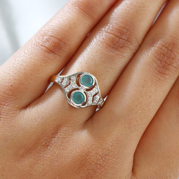 Grandidierit und Zirkon-Ring image number 3