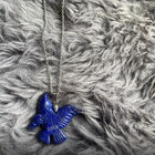 Lapislazuli Anh&auml;nger mit Kette Edelstahl ca. 72,50 ct