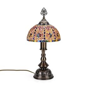 Türkische Mosaik-Tischlampe im marokkanischen Stil, 17×28 cm, Mehrfarbig, Handgefertigt