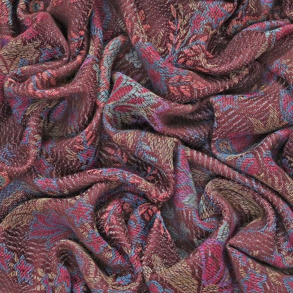 Schal mit Blumenmuster in lila image number 5