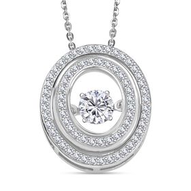 Moissanit Anhänger mit 50cm Kette - 0,97 ct.