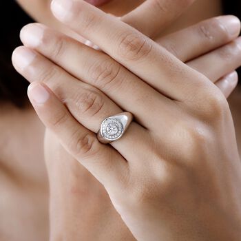 Moissanit Ring - 0,53 ct.