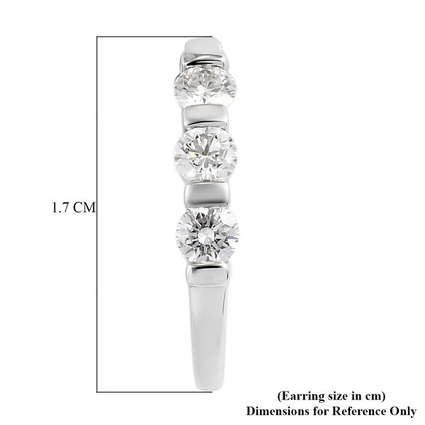 RHAPSODY halbe Diamant-Creolen image number 4