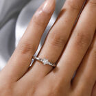 Diamant Ring 925 Silber Platin-Überzug image number 2