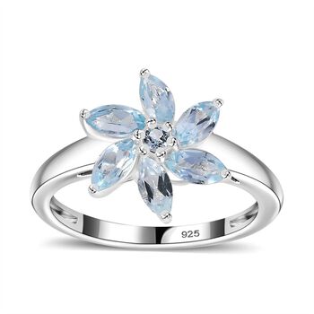 Himmelblauer Topas-Ring - 1,20 ct.