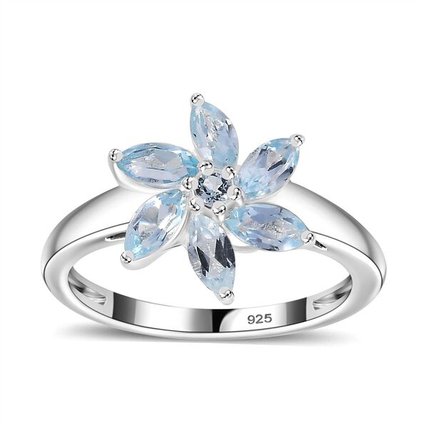 Himmelblauer Topas-Ring - 1,20 ct. image number 4