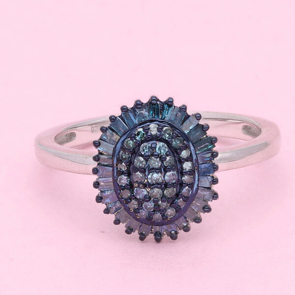 Blauer Diamant-Ring - 0,50 ct. image number 2