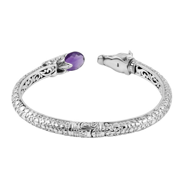 Royal Bali Kollektion- Afrikanischer Amethyst-Armreif, 19 cm - 3,60 ct. image number 4