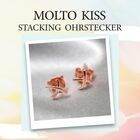 Molto Kiss Stacking Ohrstecker in Silber mit Roségold Vermeil image number 6