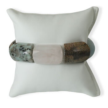 Mehrfarbig Jaspis Armband Flexibel (ca. 15.25 cm) ca. 415,50 ct.