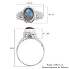 Royal Bali Kollektion - Labradorit Ring, 925 Silber  ca. 3,15 ct image number 5