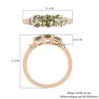 AA Demantoid Granat und Diamant Ring 375 Gelbgold image number 6