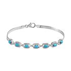 AA Sleeping Beauty Türkis Armband ca. 19 cm 925 Silber rhodiniert ca. 1.25 ct